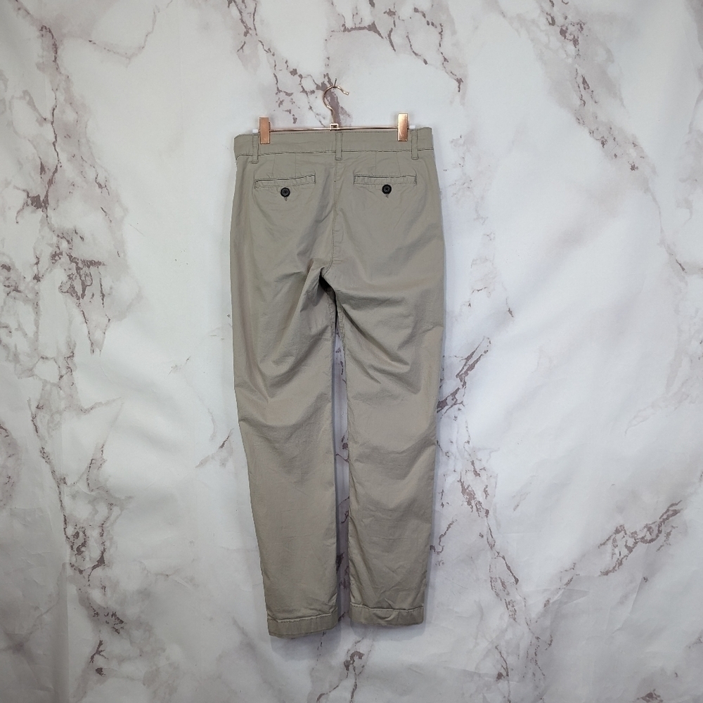 Boden Pants Women 2 P Petite Mid Rise Khaki Tan Crop Career Business Short Chino